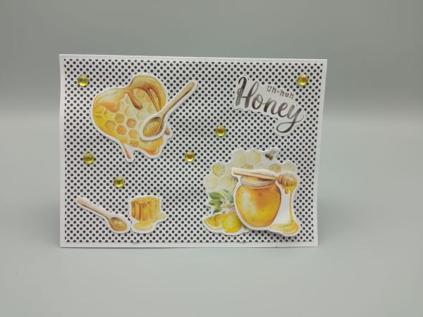Uh-huh Honey Grußkarte – Süßer Gruß mit Sti